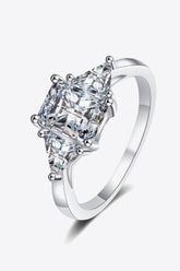3 Carat Moissanite 925 Sterling Silver Rhodium-Plated Ring - Shah S. Sahota